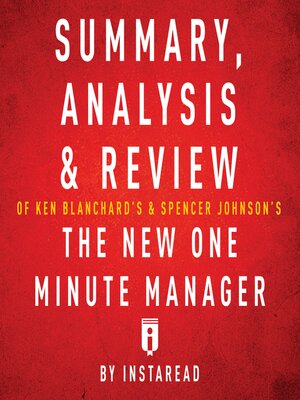 cover image of Summary, Analysis & Review of Ken Blanchard's & Spencer Johnson's the New One Minute Manager
